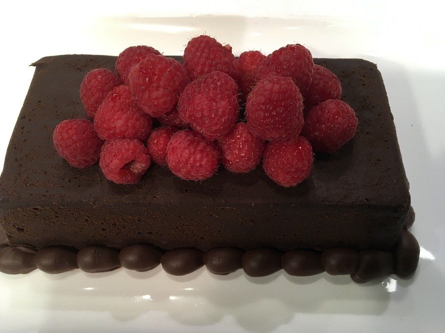 PATE OF BITTERSWEET CHOCOLATE WITH GRAND MARNIER SAUCE